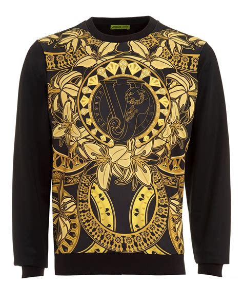 versace jeans mens sweatshirt|Versace sweaters for men.